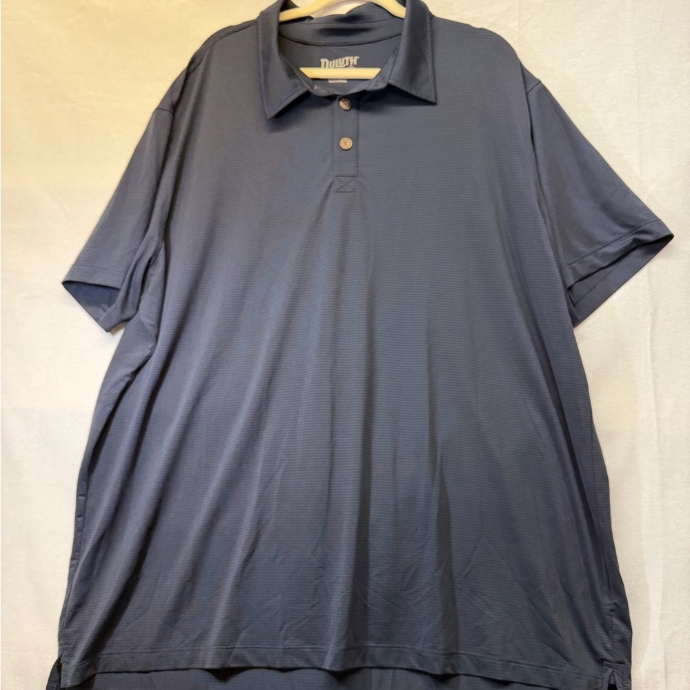 Duluth Trading Co Navy Performance Polo Shirt‎ 2XL